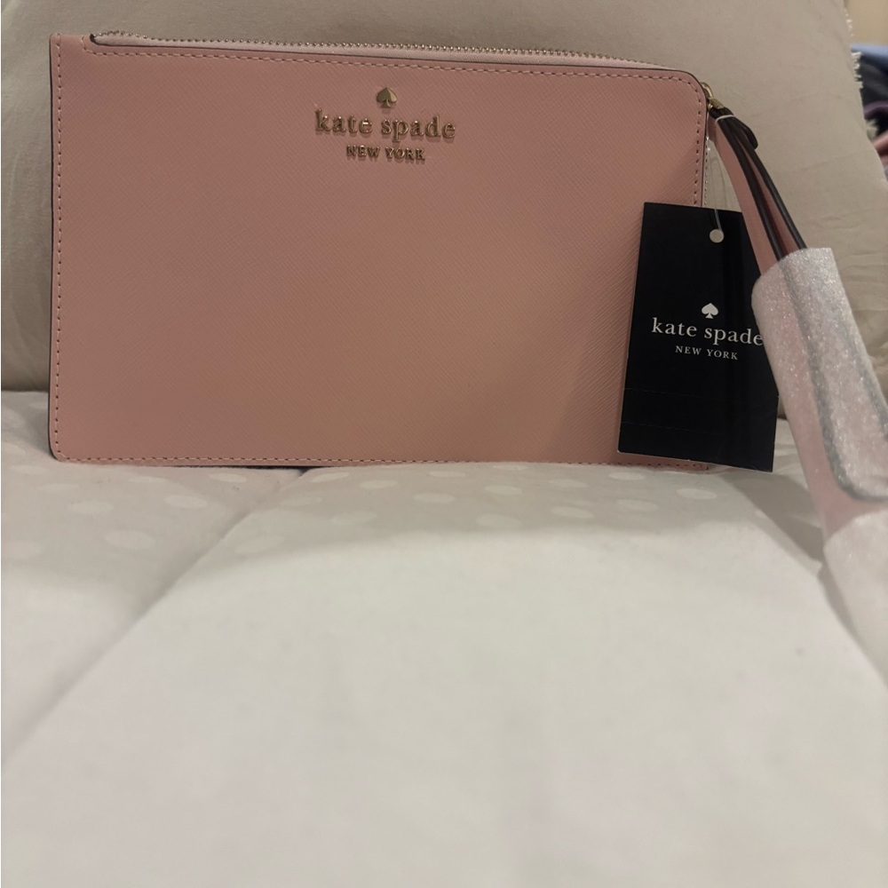 Kate Spade Pink Clutch Minimalist Wristlet
